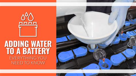 how to add distilled water to a battery